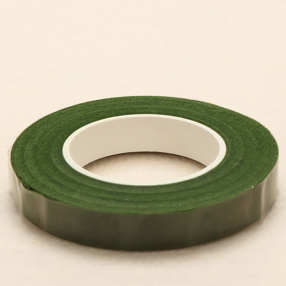 Valentijnsdag 30Yard 12Mm Zelfklevend Papier Tape Bloemen Stem Voor Garland Kransen Diy Ambachtelijke Kunstmatige zijde Bloem Decoratieve: Green