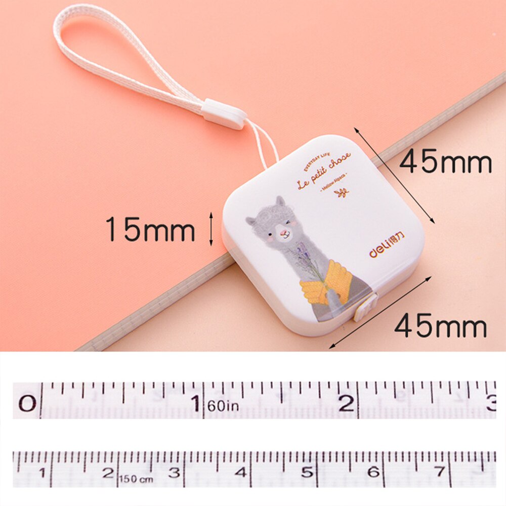 150cm Tape Measure Portable Retractable Ruler Children Height Ruler Centimeter Inch Roll Tape Girls Leather Ruler