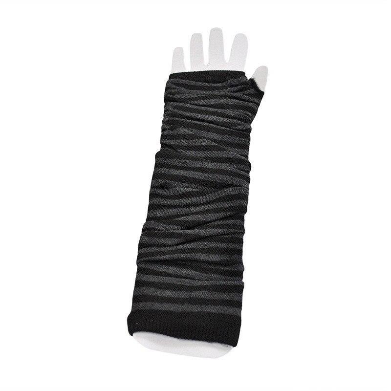1Pair Black Half Finger Fingerless Gloves Stretch Elastic Fashion (China Trading Company