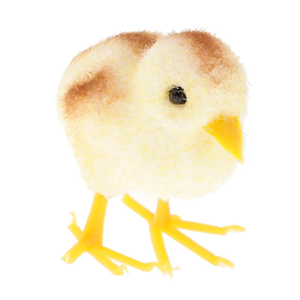 Artificial Chick Decor - Realistic Yellow Baby Chick Lifelike Furry Chicken