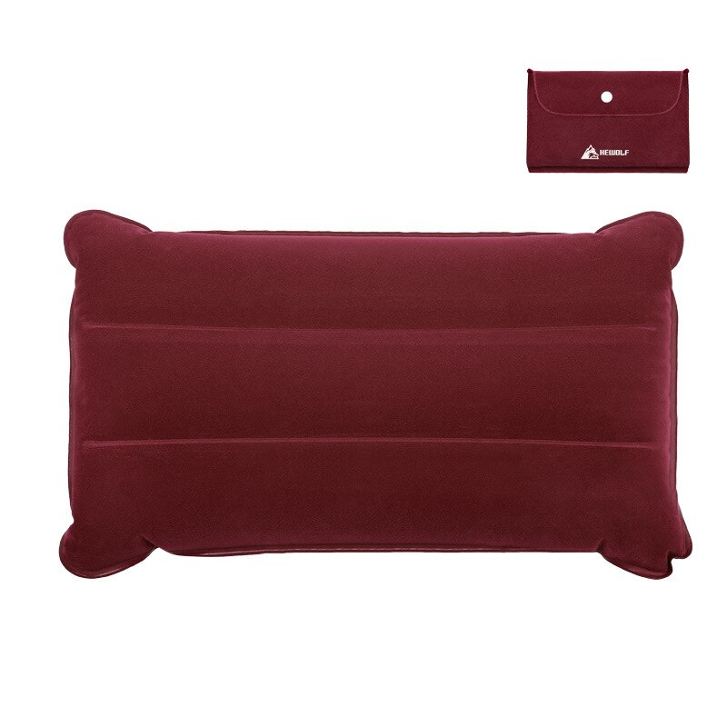 Vilead bärbar campingkudde 46*25 cm utomhus vandring resa uppblåsbar kudde plan strand sova ultralätt mjuk campingmatta