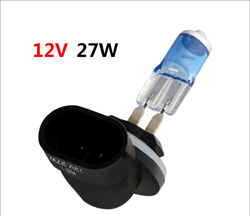 1 Uds H27 880 881 faros luz halógena 27W H27W 3000K 5000K luces antiniebla DE COCHE 12V blanco amarillo ámbar coche estilo