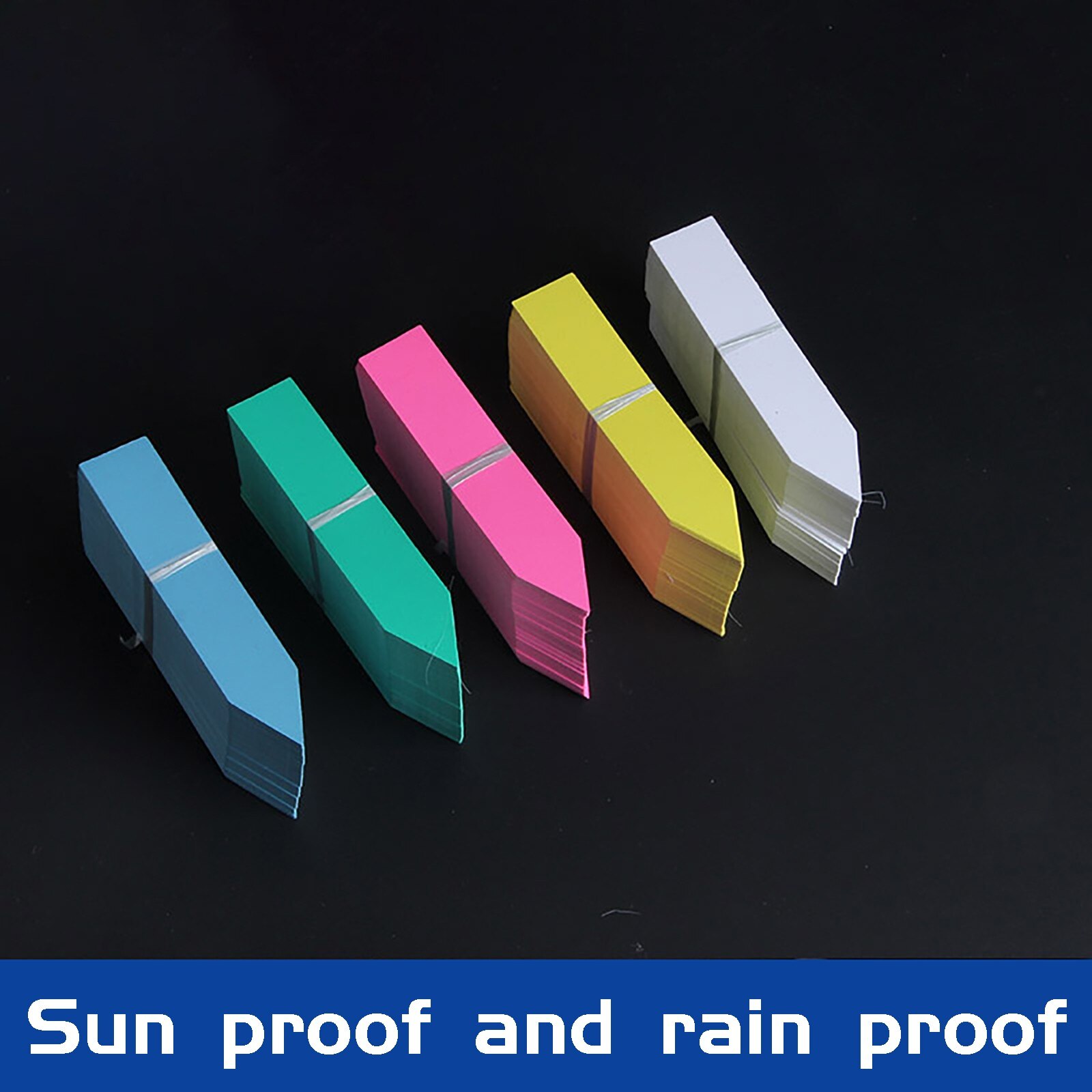 100 pces etiquetas de plantas de plástico à prova dwaterproof água jardim etiquetas de plantas marcador de sementes multicolorido pote marcador de plantas tag de nome de planta planta