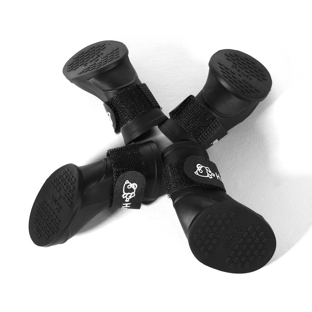 4 unids/lote et zapatos de perro impermeable globo botas de lluvia de goma para cachorro Chihuahua botas pero tu dla psa botas para perro . Exclusivo.