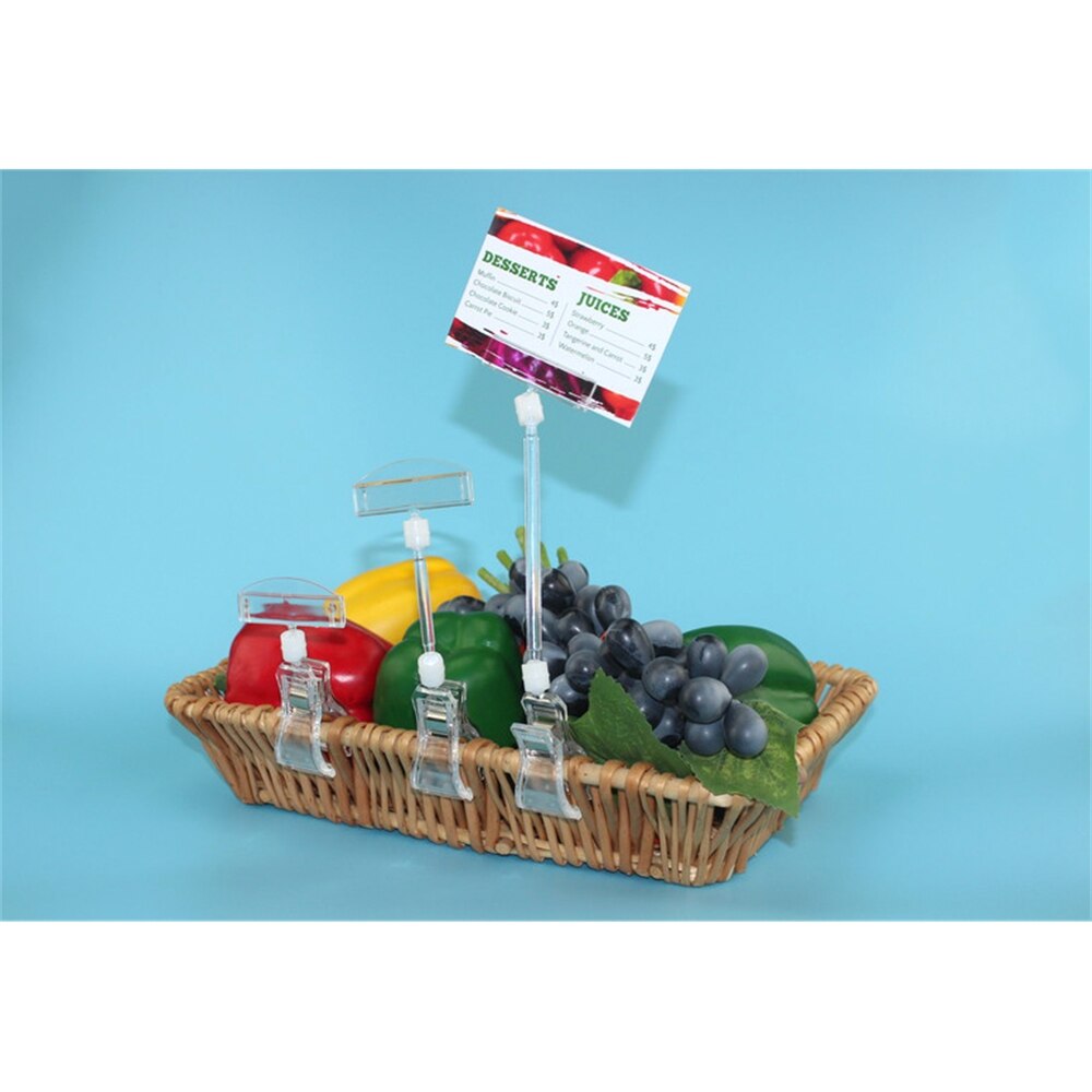 Pop Price Clip Sign Clip Name Card Display Price Label Tag Holder Label Holders Merchandise Advertising Photo Clip