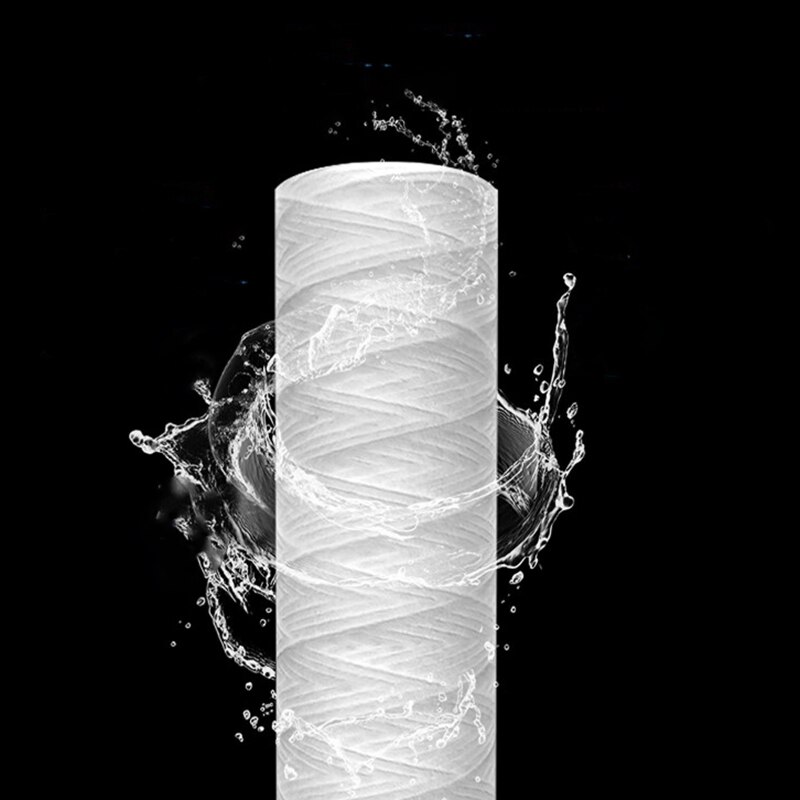 Cartucho de filtro de agua de sedimento enrollado de cuerda filtración de sedimentos de toda la casa, reemplazo Universal para carcasa RO de 10 pulgadas