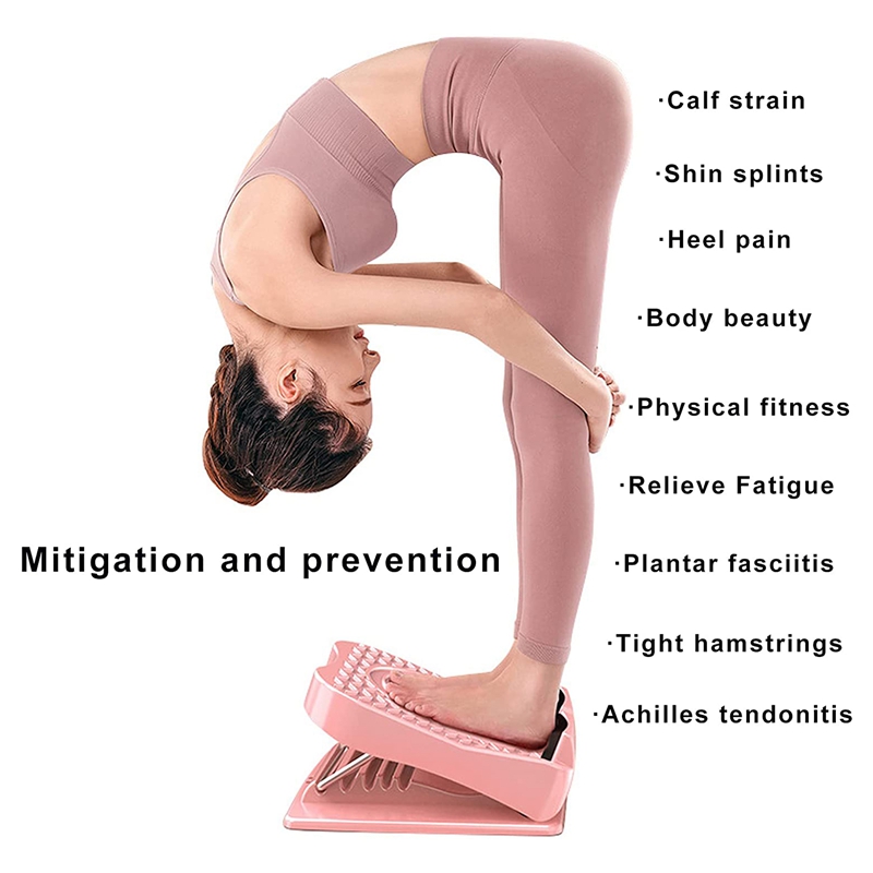 Tilt Board Portable Slant Board Adjustable Slant By 9 Levels for Hamstring Achilles Leg Calves Muscle Exerciser