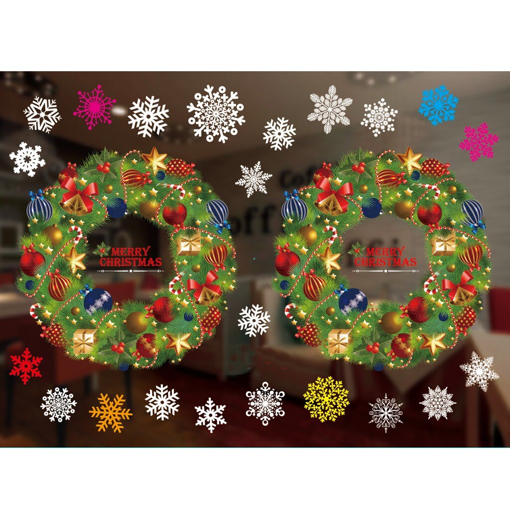 Window Paste Sticker Christmas Window Glass Electrostatic Paste Sticker... – Vicedeal