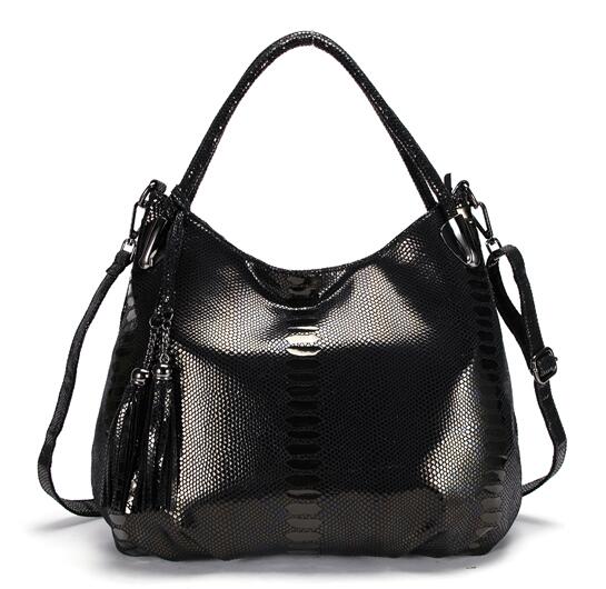 BIG *Individual Snake Large Capacity Lady Bags Tassel Embossed PU Leather Cross Body Handbags Women GPY01: new 3