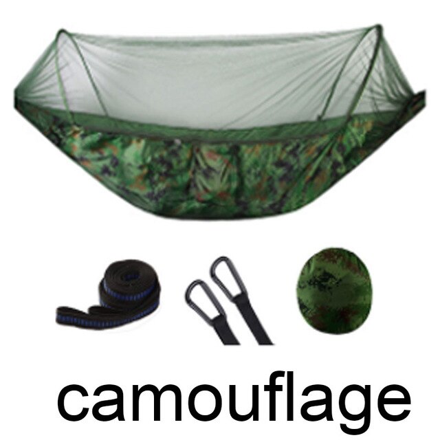 Bærbar hængekøje indendørs hjem soveværelse hængekøje doven stol rejse udendørs camping gynge stol tyk lærred seng hængekøjer: Camouflage
