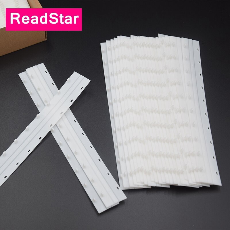 10 stk/parti hvite gjennomsiktige plastbindelister 3-35mm(20-325 ark ) 10 skrog  a4 kambinding leverandører plastpermer: 32.5mm- hvite (10 stk)