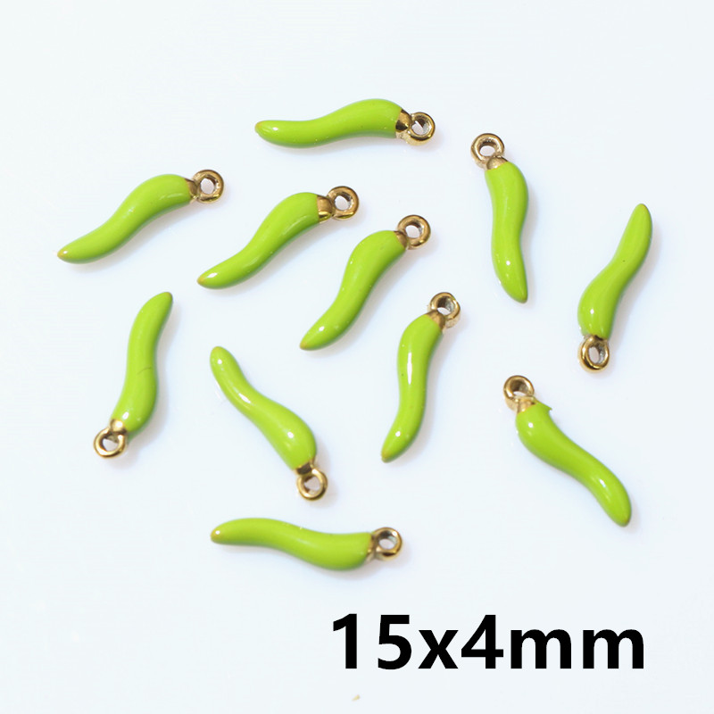 10 Stück Emaille Chili Pfeffer Reize Anhänger Multi Farben Für DIY Schmuck Herstellung Ohrringe Halskette Anhänger Zubehör Ergebnisse