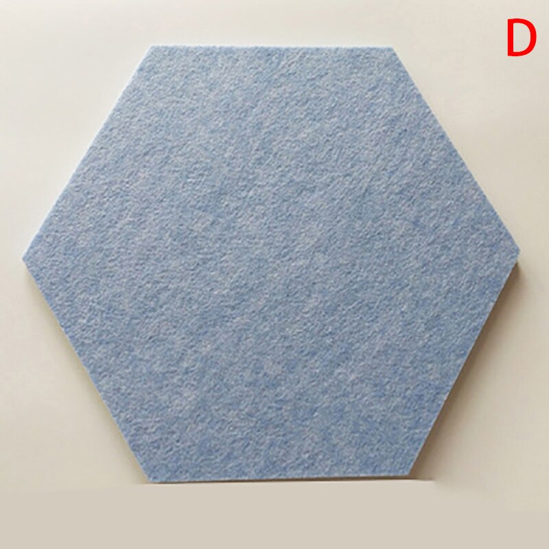 Hexagon Pad Cork Board/Pin Board 1 Pc Colorful Wall Tiles Memo Felt Board For Wall Stickers Home Decors: D