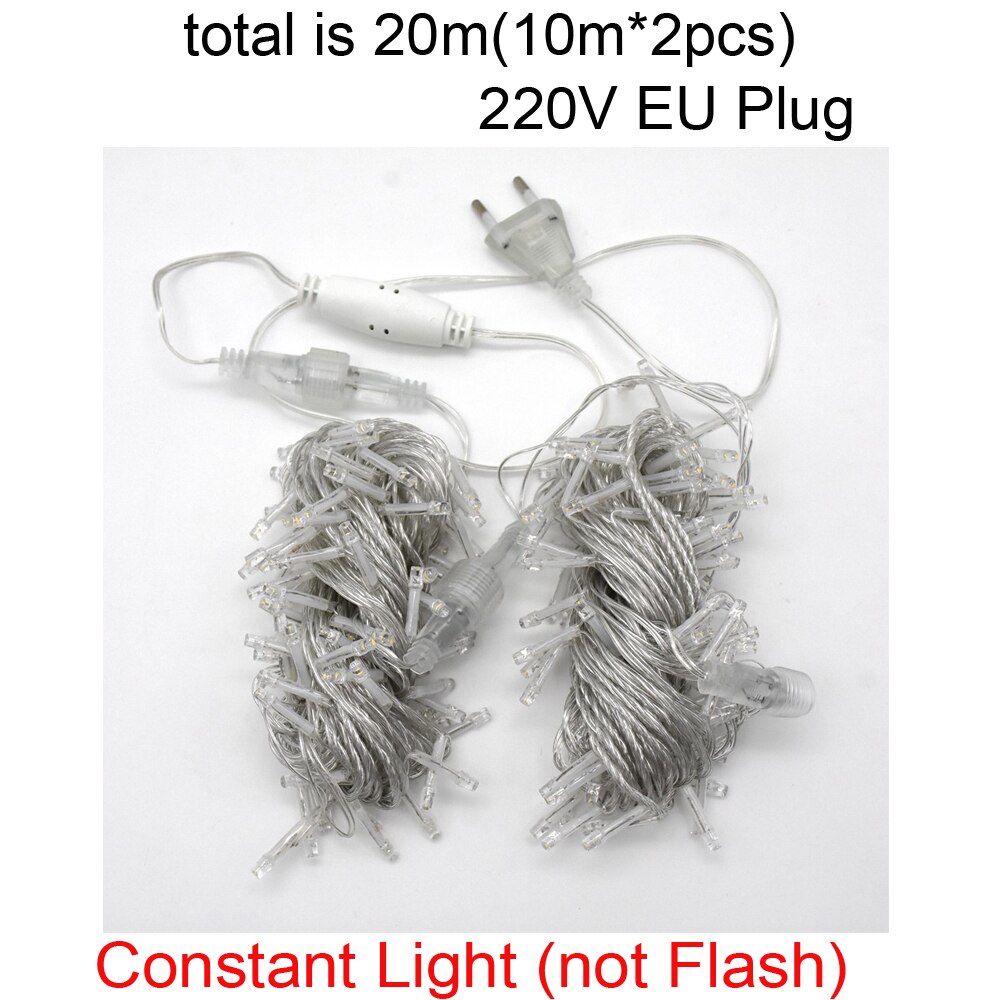 20M 30M 40M 50M 60M 100M Led String Licht Constante Kerstverlichting 220V waterdichte Outdoor Guirlande Decoratie: Blauw / 0-5W