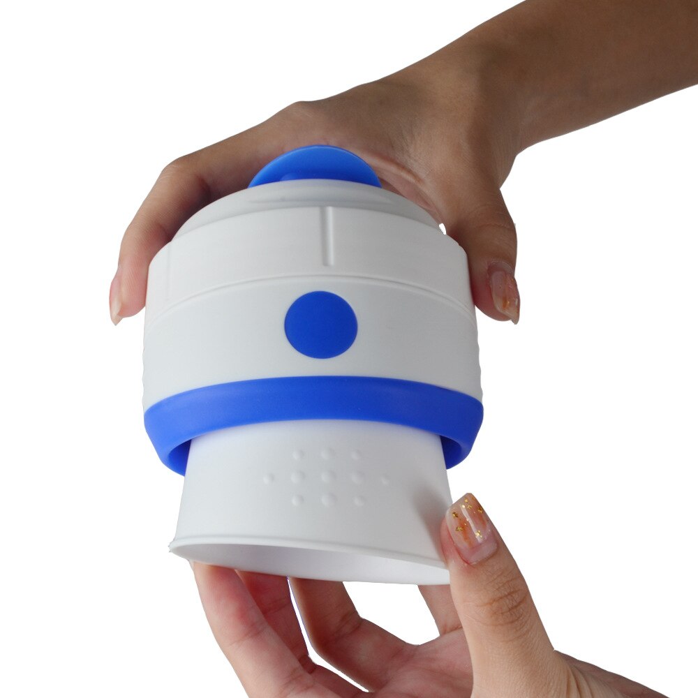 450ml bærbar silikon sammenleggbar vannflaske godteri silikon reise sammenleggbar vannkoker med silikon sugerør