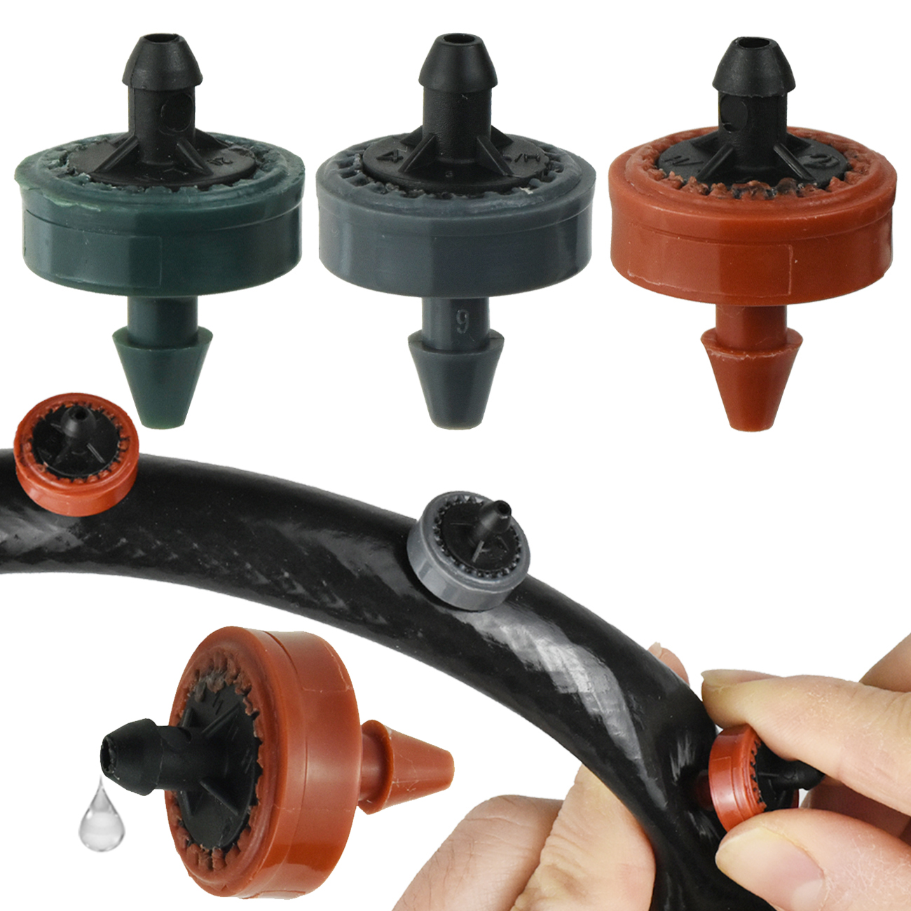 SPRYCLE 20 pz 2L 4L 8L gocciolatore compensato a pressione giardino agricolo prato irrigazione a goccia emettitori di flusso costante tubo 4/7mm