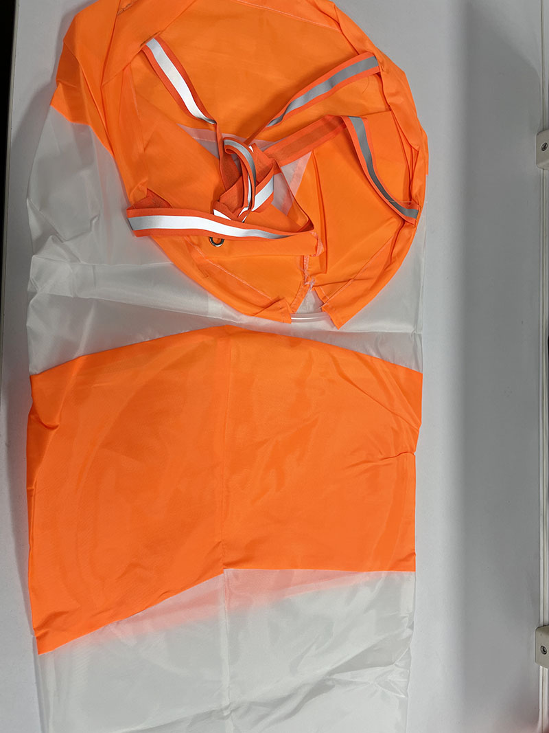 80/100/150cm Windsock Weathervane Scratchproof Windproof fluorescent Reflective windsock weather bag wind vane wind wind direct: 1m / orange white