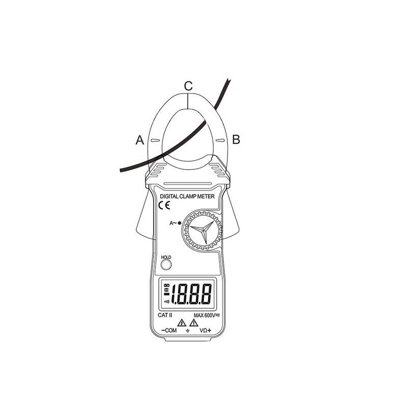 DT3288 Clamp Type Ammeter Digital Clamp Universal Meter Ammeters Small Current Clamp Meter Ammeter Digital Keep