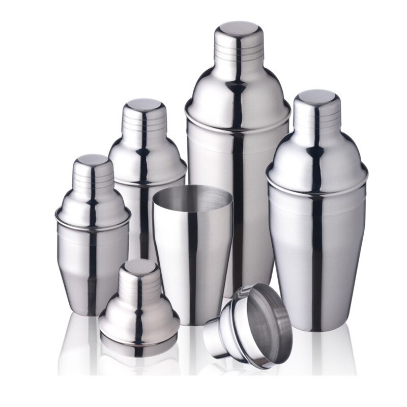 Stainless Steel Cocktail Shaker Mixer Wine Martini Drinking Shaker Drink Boston Style Party Bar Tools 250/350/550/750ml