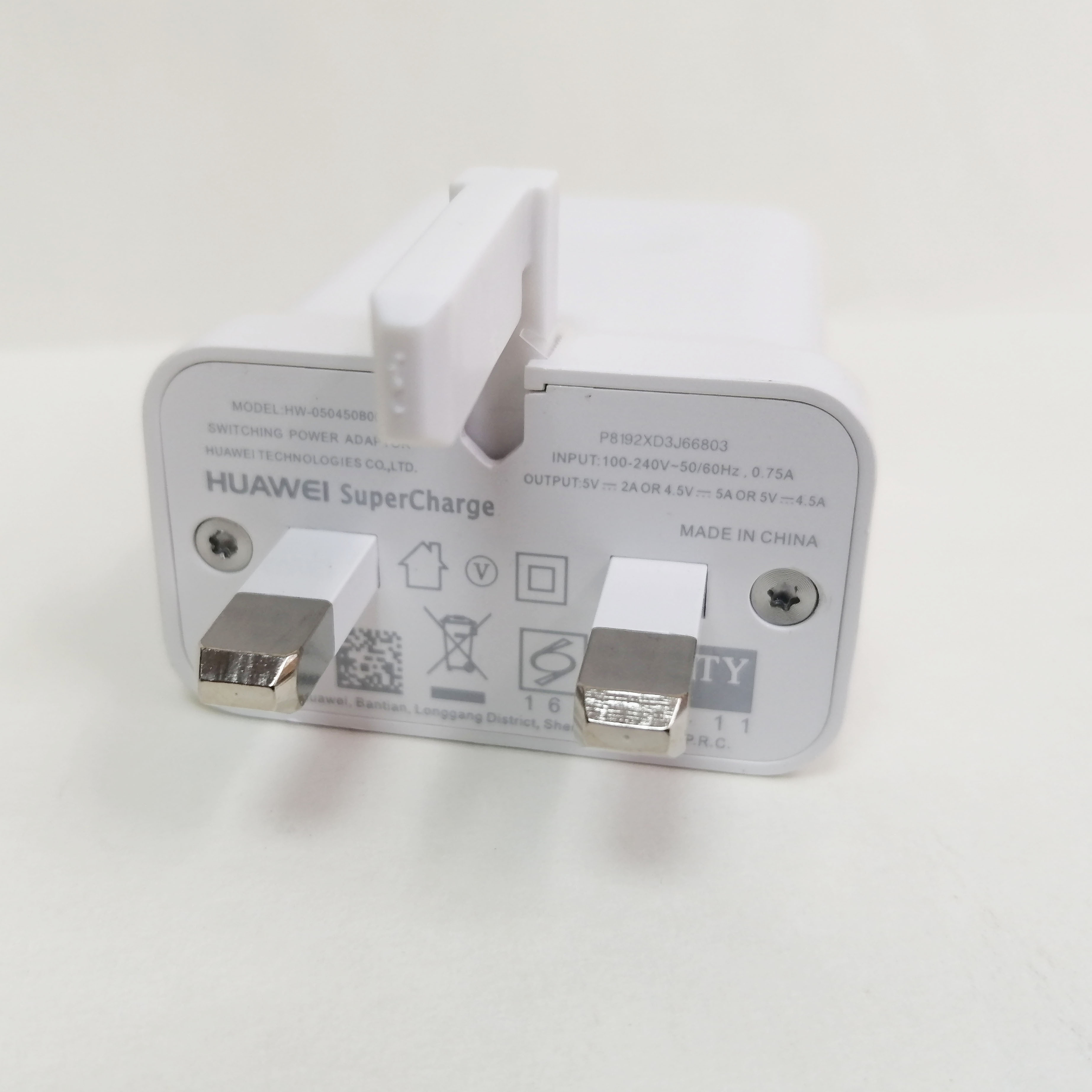 Originele Huawei Usb Charger Muur Travel Supercharge 5V4.5A 5A Usb Type C Kabel P20 Pro Lite P10 P9 Plus Mate 10 Pro Mate 9 Pro: Only UK Charger
