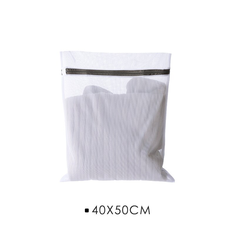 Waszak Beschermende Tas Fijne Mesh Combinatie Set Huishouden Wasserij Ondergoed Bra Wasmachine Netje En Netto Zak E25: 40x50cm