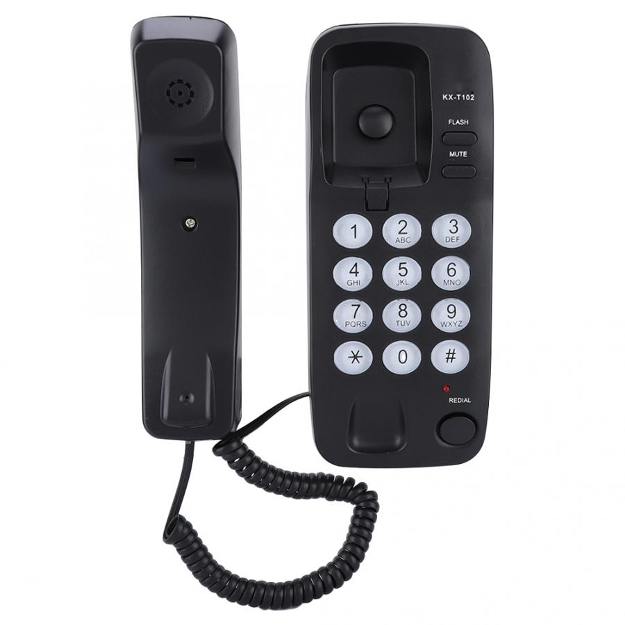Hemtelefon mini telefon väggfäste fast telefon anknytning ingen nummerpresentation hemtelefon för hem hotell kontor familj telefono