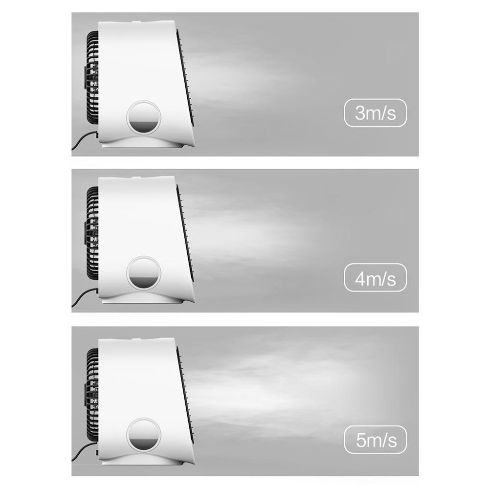 Mini ventilador de aire acondicionado portátil, purificador de escritorio, humidificador, ventilador enfriador de aire de escritorio USB con depósito de agua para habitación, hogar y oficina