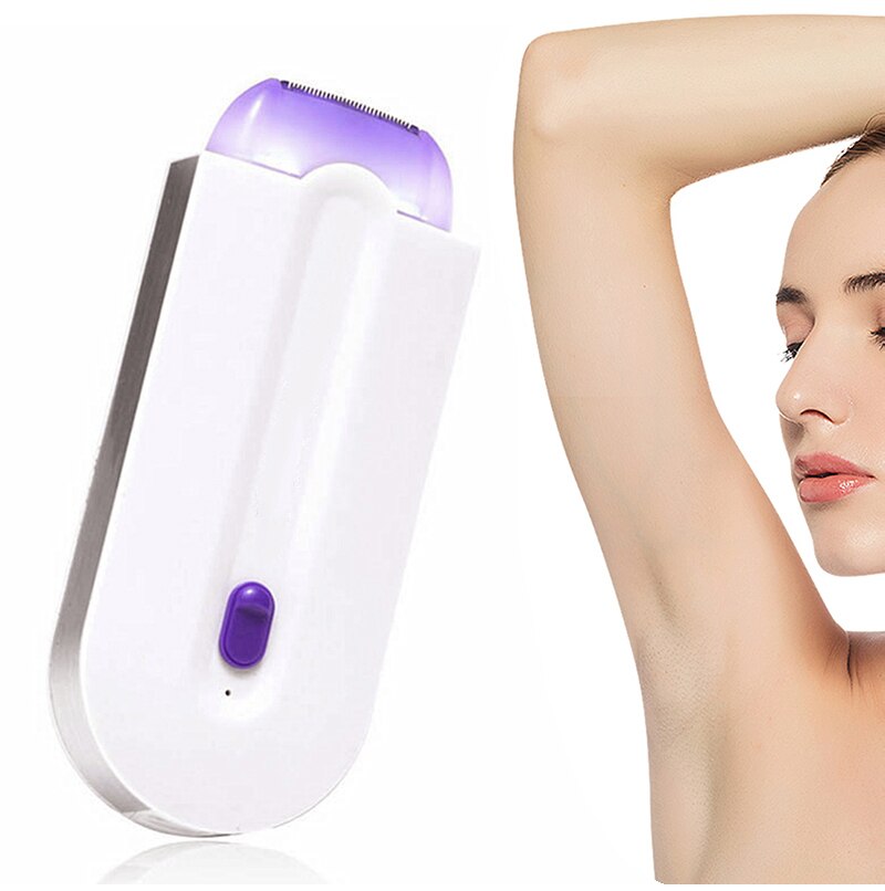 2 in 1 Electric Epilator Women Hair Removal Painless Women Hair Remover Shaver Instant & Painless USB Recharge Epilator