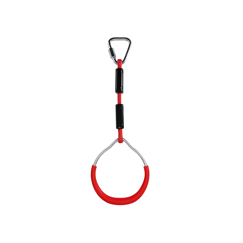 Duurzaam Outdoor Swing Bar Ringen Gymnastiek Ring Klimmen Opknoping Ringen Premium Abs En Metalen Schommels Accessoires Kinderen: red