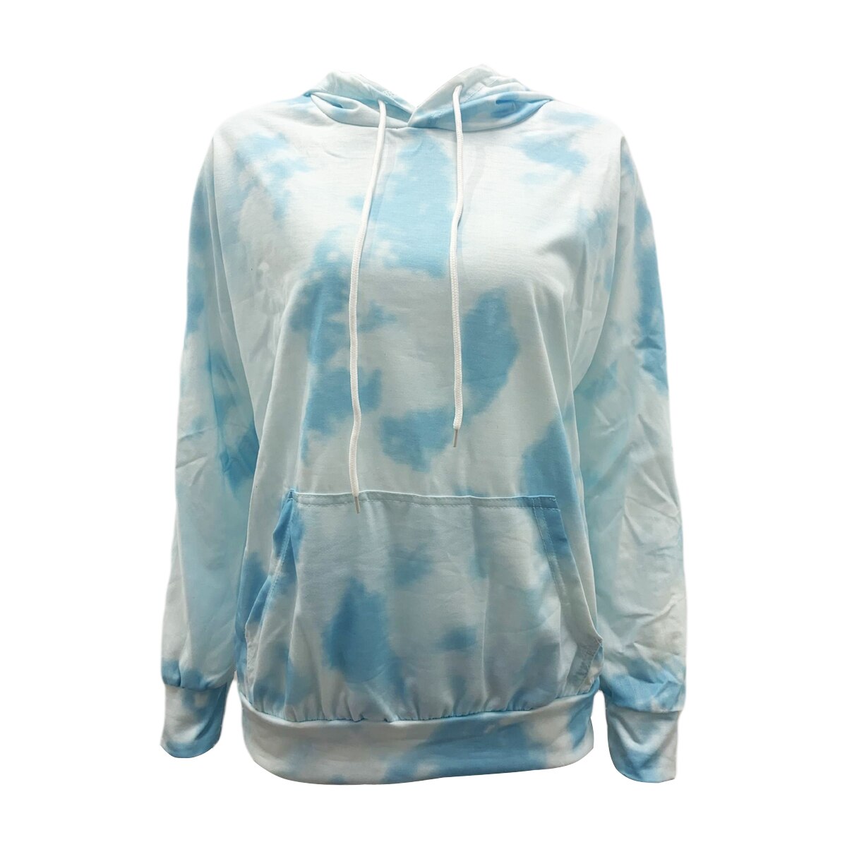 Neue Herbst Sport Casual Sweatshirts Mit Kapuze Oberbekleidung Frauen Lange Hülse Tie Dye Drucken Lose Hip Hop Hoodies Streetwear: XL / Blau