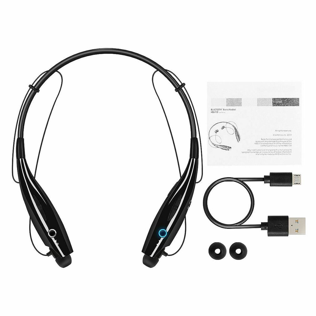 Hbs730 casque sans fil monté sur le cou sport en cours d'exécution stéréo musique appel écouteurs Mini casque sans fil casque écouteurs