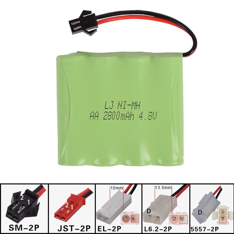 Batería de 4,8 v 2800mah AA NI-MH M batería de actualización Ultra alta capacidad juguetes eléctricos RC coche barco robot recargable