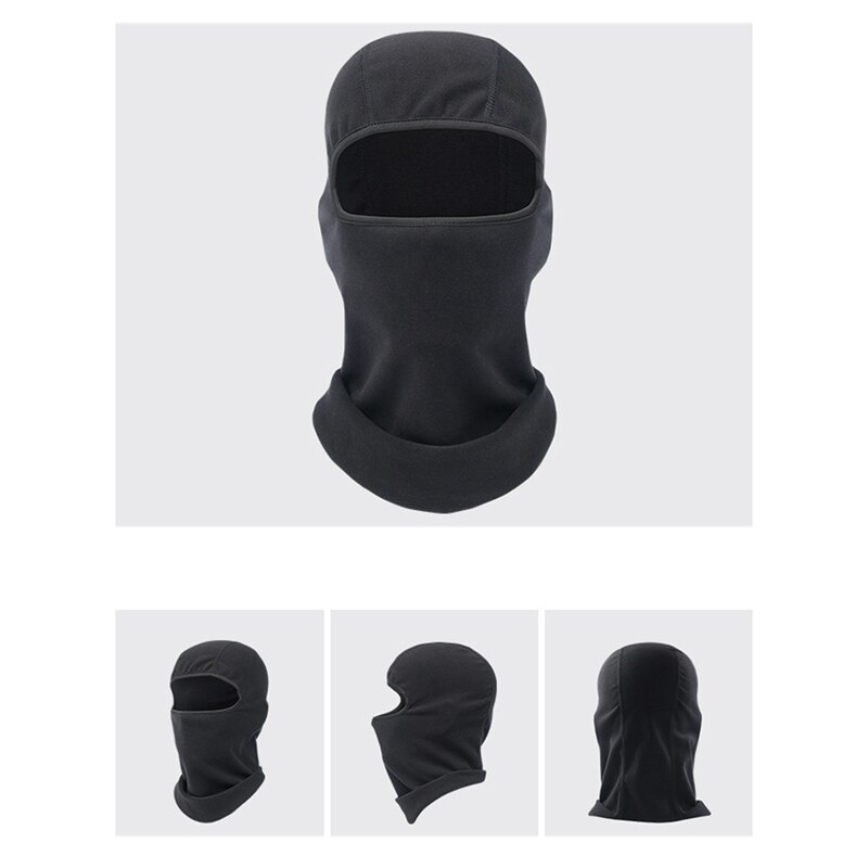 Zimowa ciepła kominiarka termiczna wiatroszczelna kominiarka pełna twarz czapki kask liniowiec dla kobiet mężczyzn