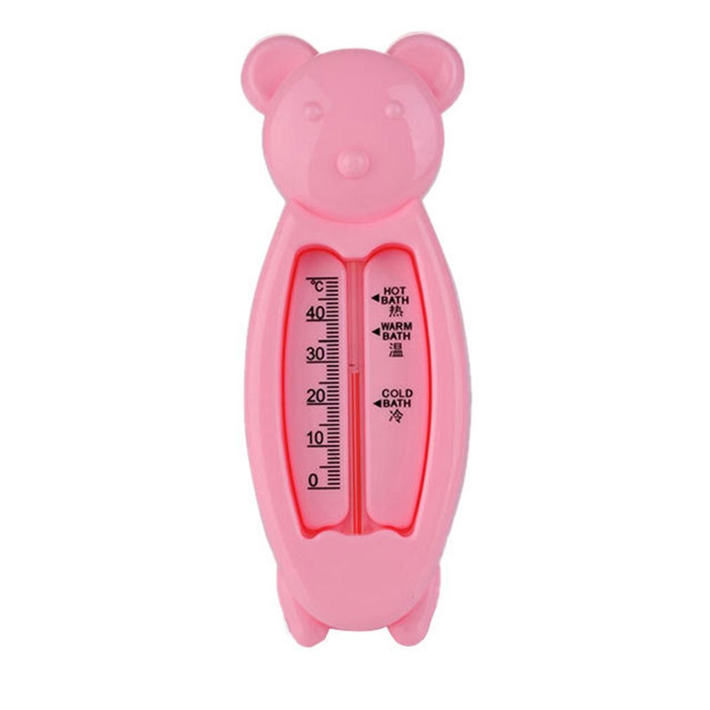 Termómetro de agua para bebé, juguete inteligente en forma de oso, juguetes de baño de bebé para niños, medidor de temperatura: pink