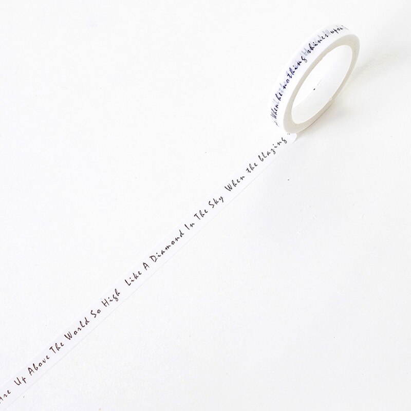 1 pc svart og hvit washi tape kunst journal dekorasjon scrapbooking maskeringstape bryllup/bursdag/bullet prikket journal: Stjerne