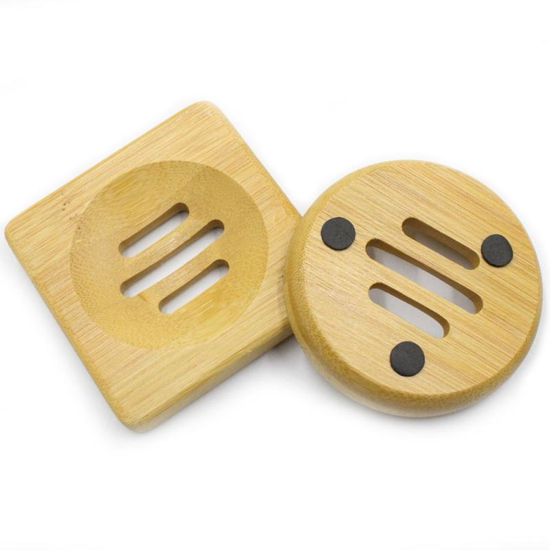 Mydelniczka drewniana dwuwarstwowa akcesoria łazienkowe tacka na mydło bambusowa odporna na pleśń odpływ sanitarny mydelniczka przechowywanie skrzynka kieszonkowe dzieci