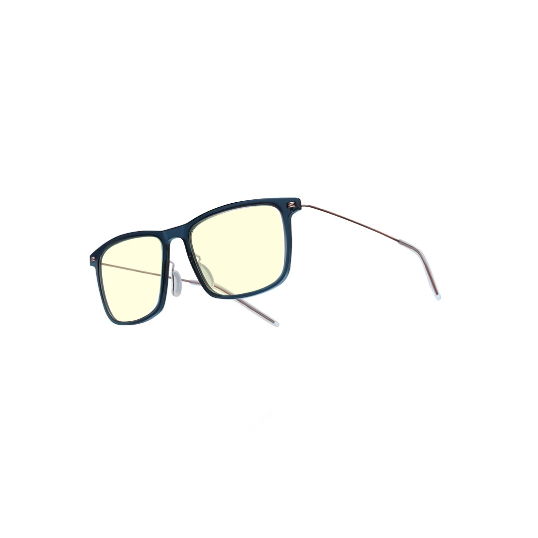 Xiaomi-gafas Mijia Mi para ordenador, lentes con protección contra rayos azules, bloqueo de luz azul 50%, cómodas, TR90, montura de Metal: blue
