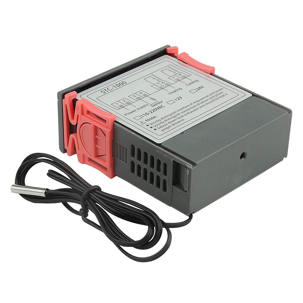 STC 1000 LED digitale thermostaat voor incubator temperatuurregelaar thermostaat relais verwarming koeling 12 V 24 V 110 V 220 V