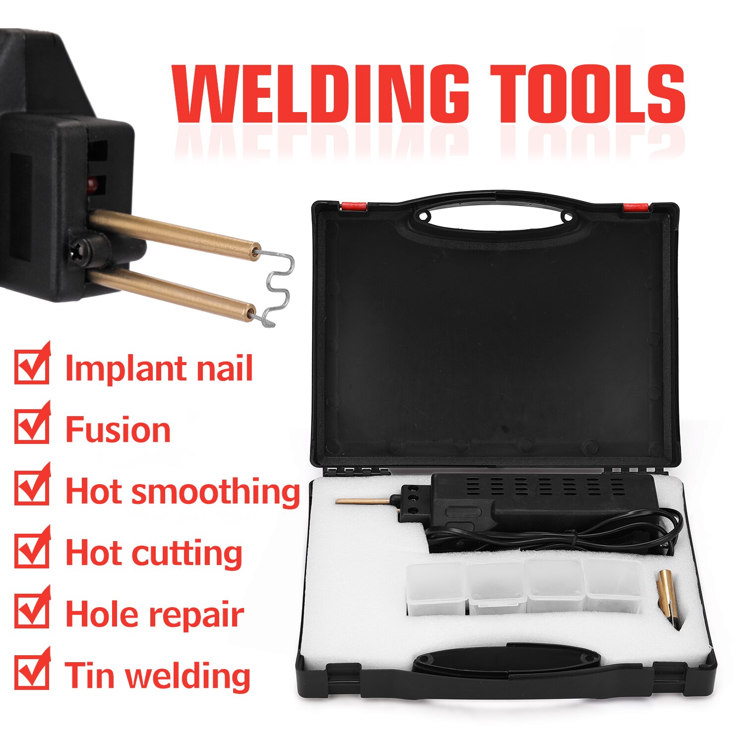 Car Bumper Repairing Machine Plastic Welding Machine Welding Repairing Tool Staplers 50W Welding Repairing Tool