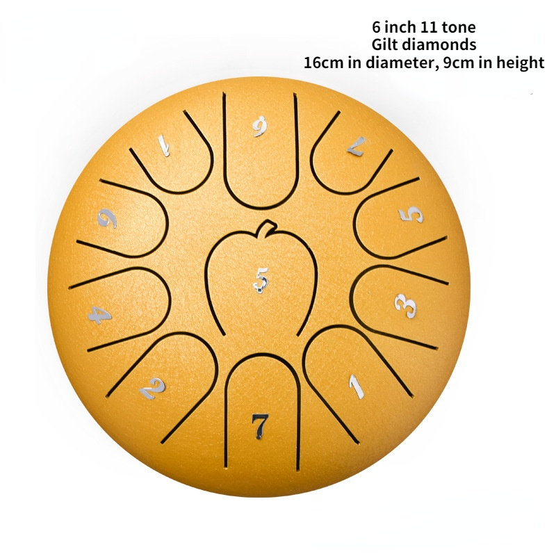 Ethereal Drum Ethereal Drum 6 "Staal Tong Drum Vergeet Zorgen Drum Percussie Instrument Hand Disc: 6 tone 11 inch A