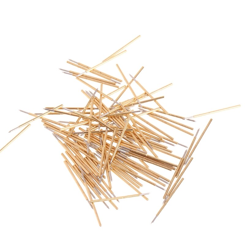 100 Pcs Spring Test Probe Pogo Pin P50-B1 Dia 0.5mm Length 16.35mm