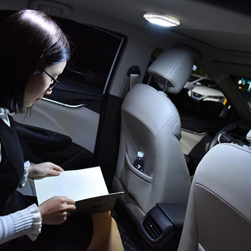 Auto Interieur Leeslamp Auto Usb Opladen Dak Magneet Auto Dag Licht Kofferbak Drl Vierkante Koepel Voertuig Indoor Plafondlamp