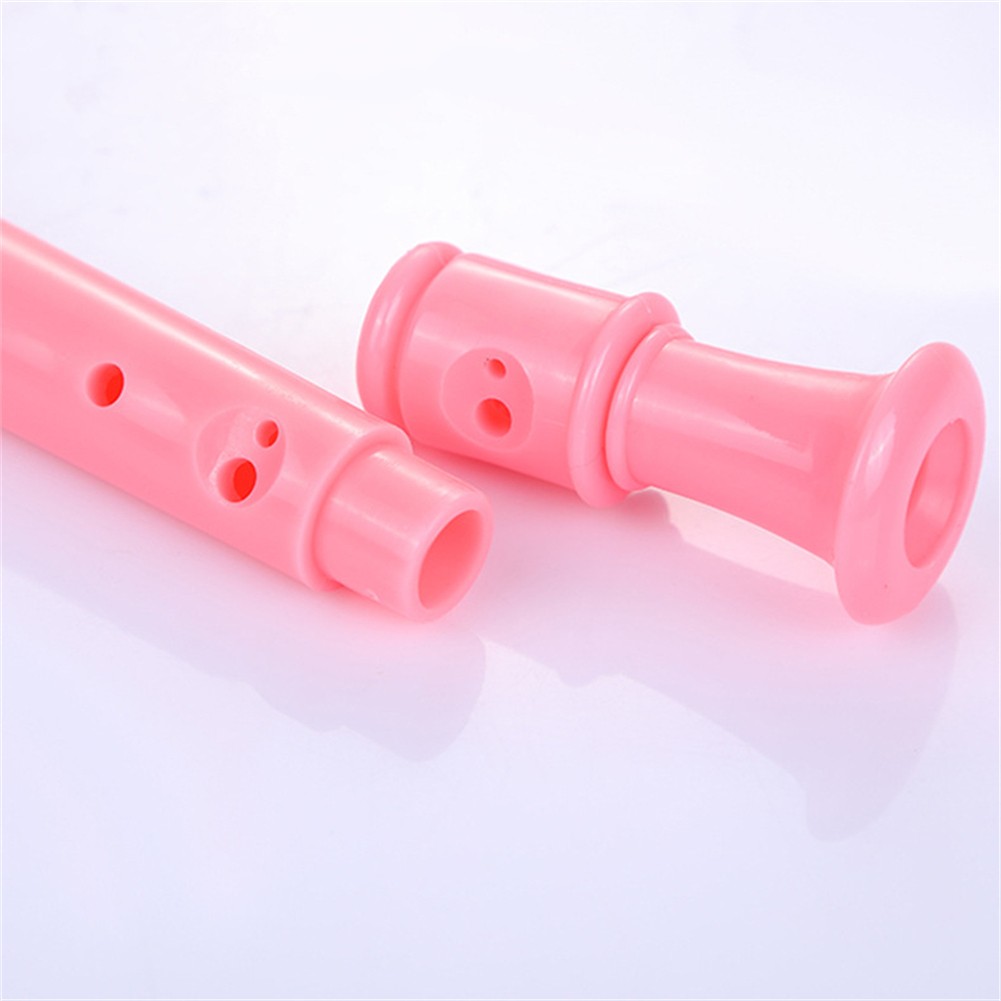 12.79 "8 Gat Plastic Recorder Lange Fluit Houtblazers Instrument Kleurrijke Met Cleaning Rod Abs Hars Muziekinstrument Accessoire