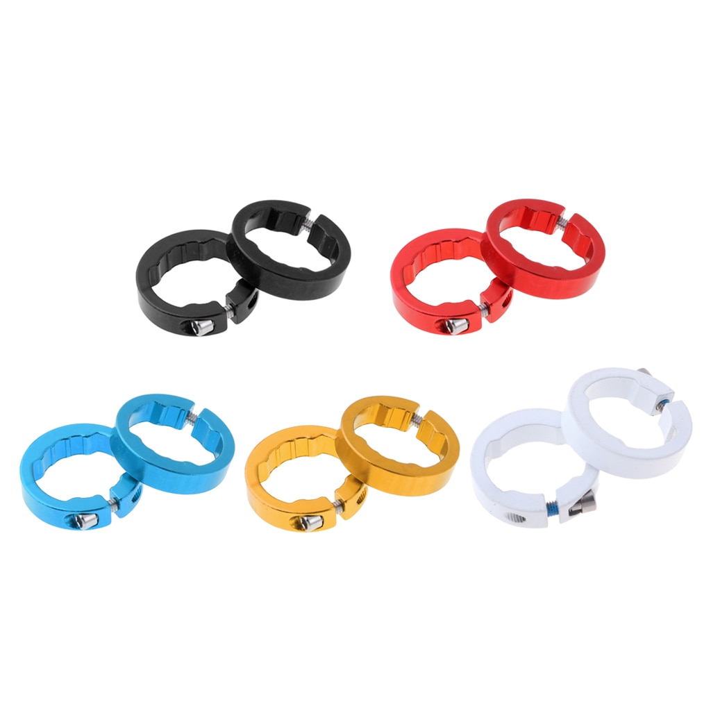 2pcs Alloy Bike Handlebar Grip Lock Ring End Locking Ring