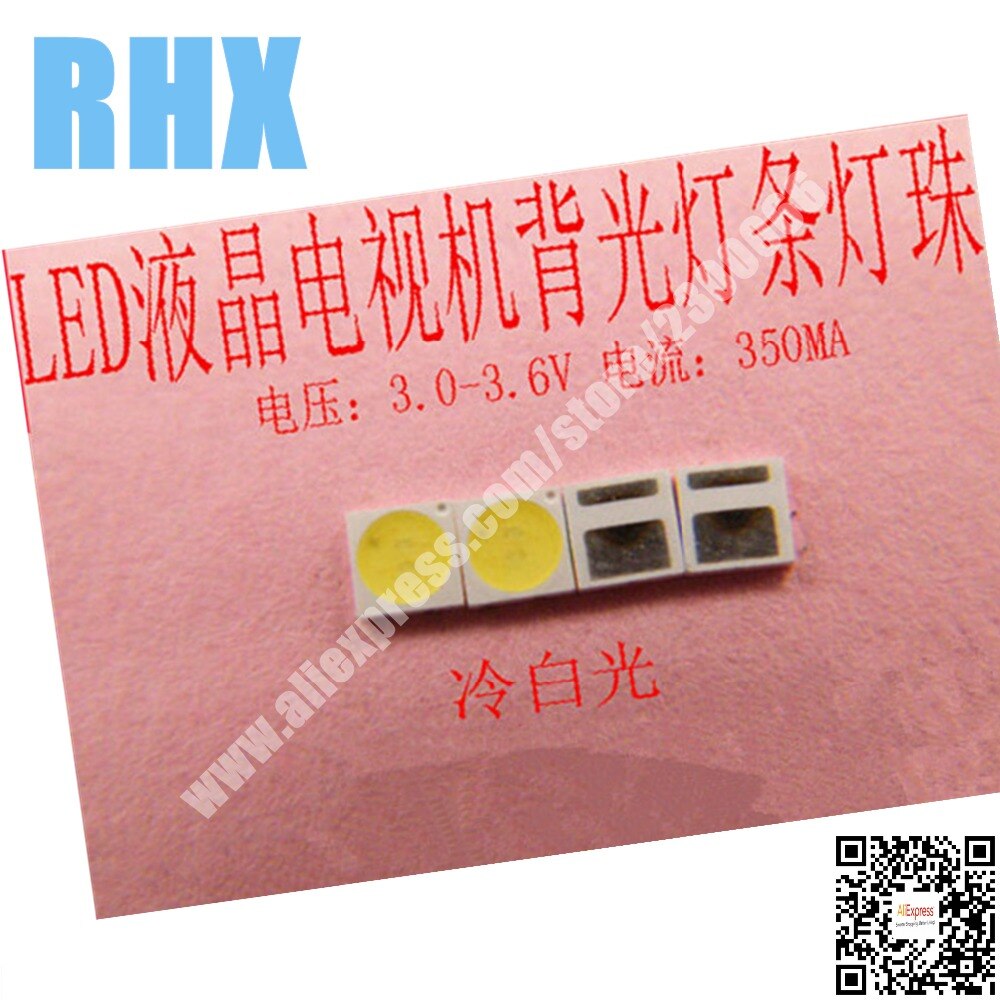 200piece/lot LCD TV LED backlight Article lamp SMD LEDs SMT Ronda 3030 3V Cold white light emitting diode