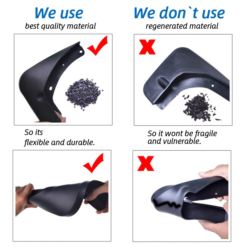 Car Mud Flaps For Volvo C30 S40 S60 S80 XC40 XC60 XC90 V40 V60 Mudflaps Splash Guards Mud Flap Mudguards Fender Styling