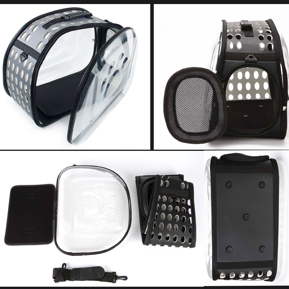 Transparent Travel Dog Carrier Pet Bags Puppy Cat Carrying Outdoor Bag Small Pet Portable Handbag Bag Soft Pet Accessories