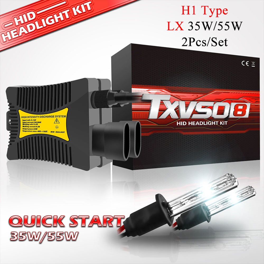 TXVSO8 70W Xenon Projektor H1 HID Auto Scheinwerfer Kit 2Pcs 35W Lampen Mit Ballast 3000K 4300K 5000K 6000K 8000K 10000K Für Toyota