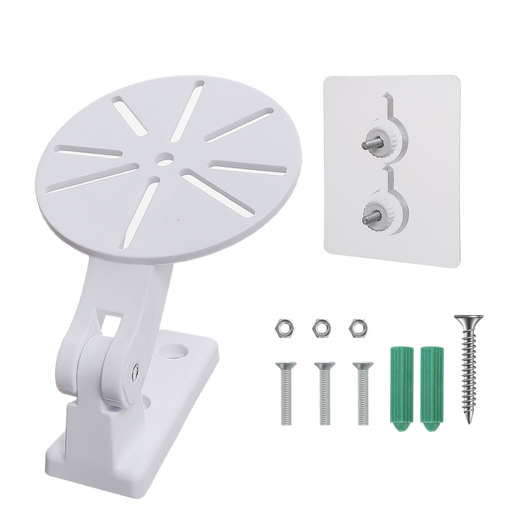 No Punching Monitor Bracket For Camera Wireless Network Monitor Indoor Hanger Rotatable Wall Mounting Web Camera Support Base: GRAY