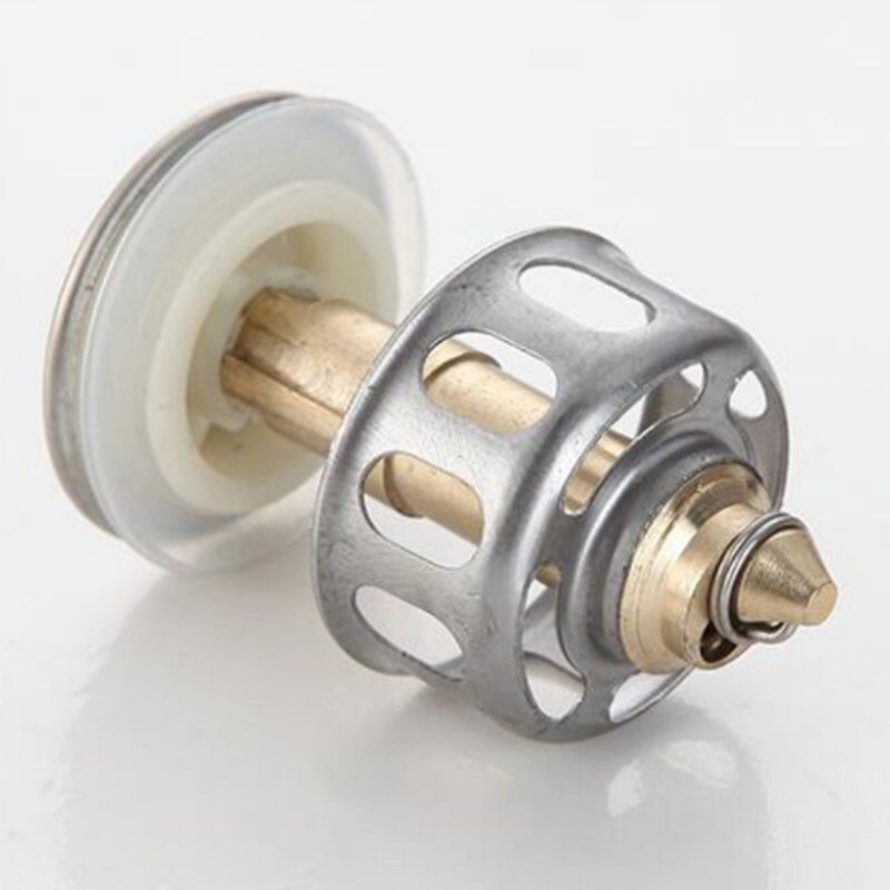 Universal Wash Basin Bouncing Drain Filter No Overflow Pop-up Bathroom Sink Plug With Lid Kitchen Bathroom Filter